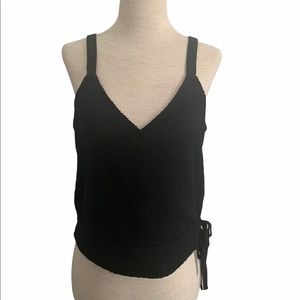 Madewell Black Side-Tie Cropped Tank Top HP🎉🎉